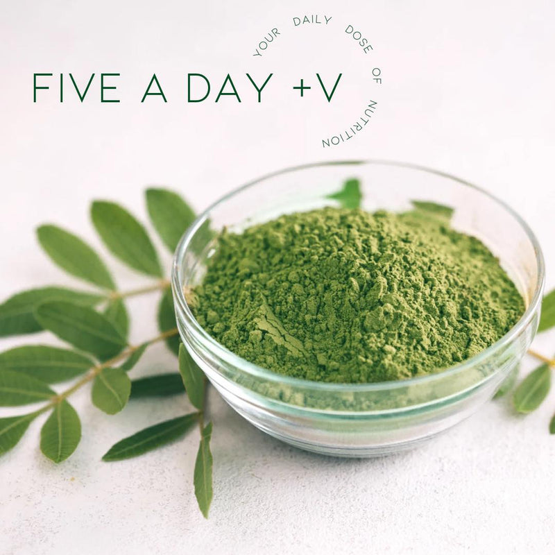 Five a Day +V is more than a supplement, it is a ‘Food’: a blend of nutrient dense whole foods - Xenca