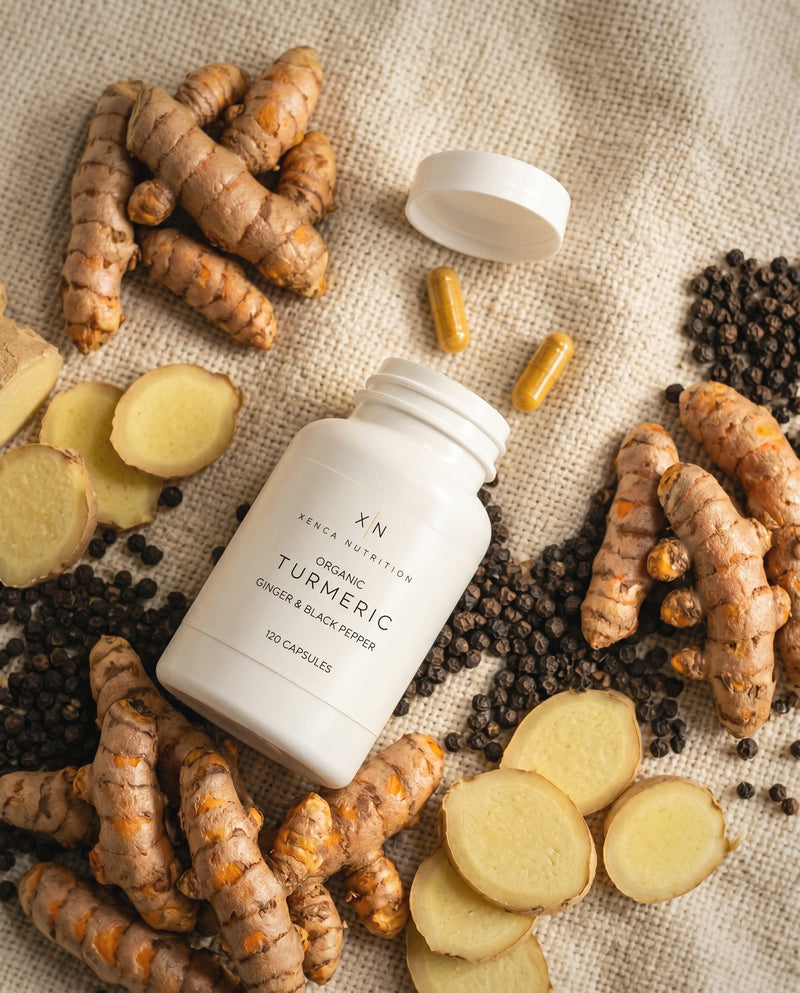Turmeric with black pepper for improved nutrient absorption and wellness