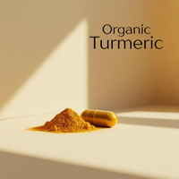 Organic Turmeric with Ginger + Black Pepper - 120 Capsules