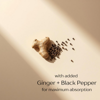 Organic Turmeric with Ginger + Black Pepper - 120 Capsules