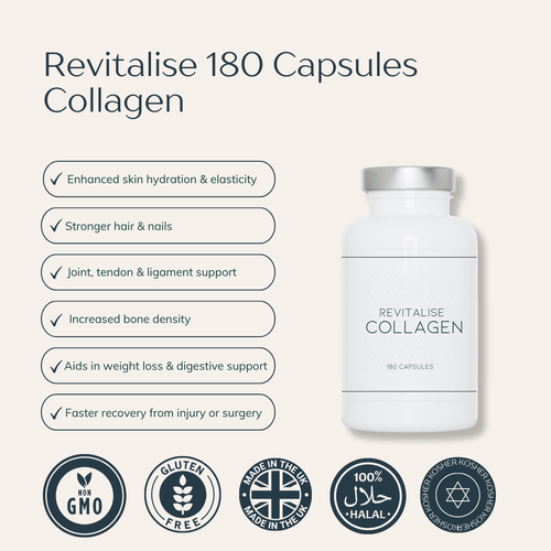 Collagen Revitalise Capsules (New Size 180 Capsules) - Xenca